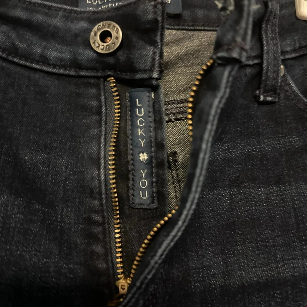 Womens Lucky Brand Hayden Skinny jeans mid-rise Size 4/27 dark Blue wash 31x30